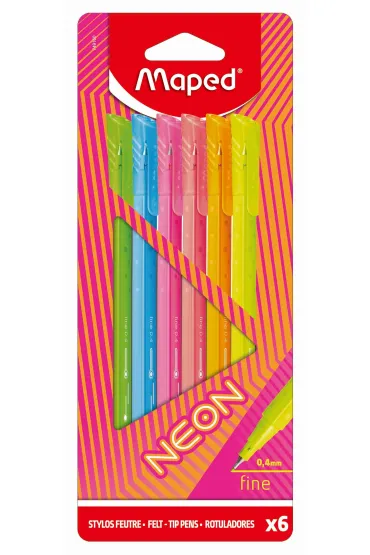 Maped Cienkopis Graph Peps neon 6 kolor�w