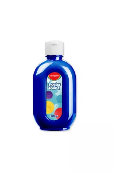 Farba plakatowa 300ml KEYROAD niebieska 300 ml