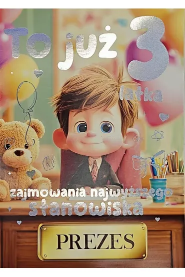 Yeku Karnet 3K Urodziny