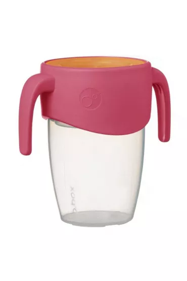b.box Kubek 360 do nauki picia dla dzieci kubek treningowy niekapek strawberry shake 250 ml