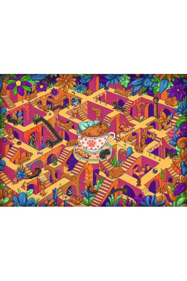 Puzzle 500 element�w Premium Weso�e Jamniki TREFL 37630