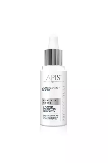 Apis Odmadzajcy eliksir do twarzy z platyn i tripeptydem miedziowym Platinum Gloss 30 ml