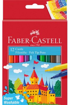 Faber-Castell Flamastry Zamek 12 kolorów
