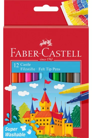 Faber-Castell Flamastry Zamek 12 szt.