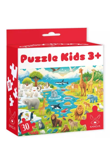 Puzzle 30 el. Kids Dzikie Zwierz�ta 3+ Kangur