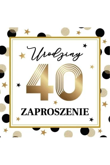 Armin Style Zaproszenie Urodziny 10 szt.