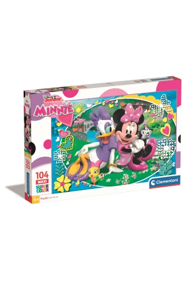 Puzzle 104 el. Maxi SuperColor. Minnie Happy Helpers Clementoni