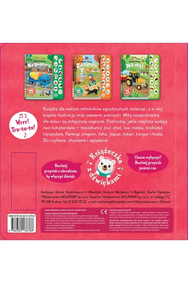 S�ucham i poznaj�. W zoo. Ksi��eczka z d�wi�kami - Anna Podg�rska