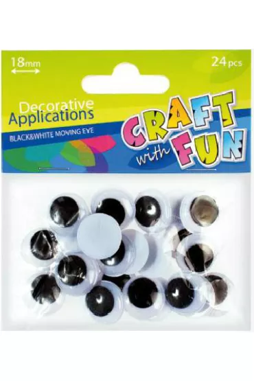 Ozdoba Oczy Craft with Fun 18 mm