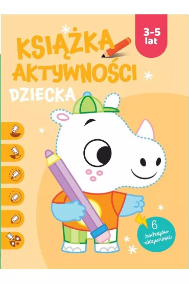 Ksi��ka aktywno�ci dziecka 3-5 lat. Pomara�czowa