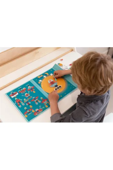 Uk�adanka magnetyczna kszta�ty i kolory Kosmos Scratch