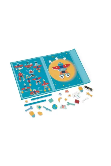 Uk�adanka magnetyczna kszta�ty i kolory Kosmos Scratch