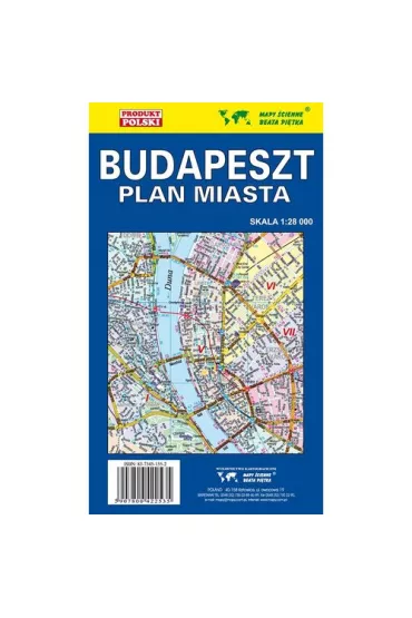 Budapeszt plan miasta 1:28 000