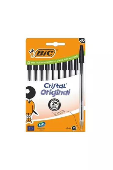 Dugopis Cristal Original 10szt czarny BIC