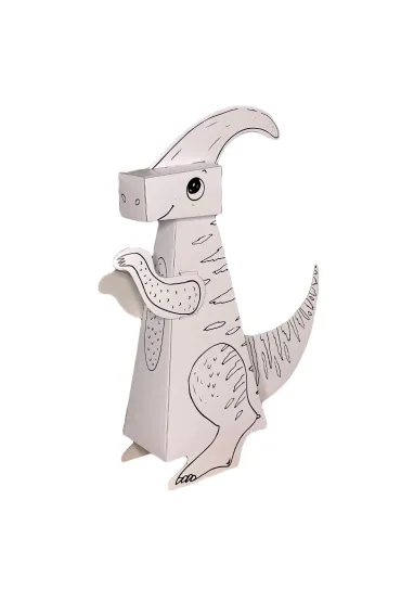 Kolorowanka 3D Dinozaur Parasaurolophus