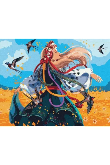 Ideyka Malowanie po numerach - Ukrai�ska kobiet 40x50cm