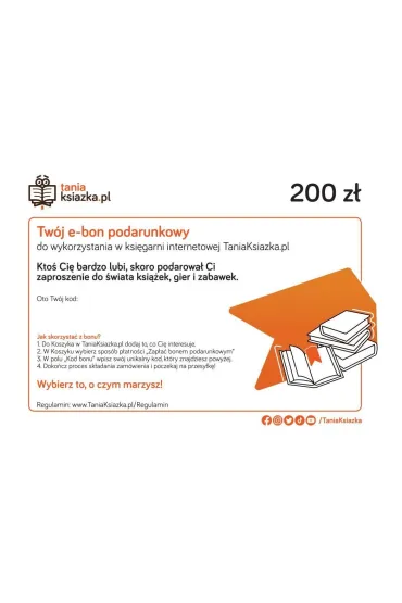 e-Bon Karta Podarunkowa 200 z� TaniaKsiazka.pl