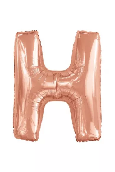 Amscan Balon foliowy litera H r�owe z�oto 67x86cm