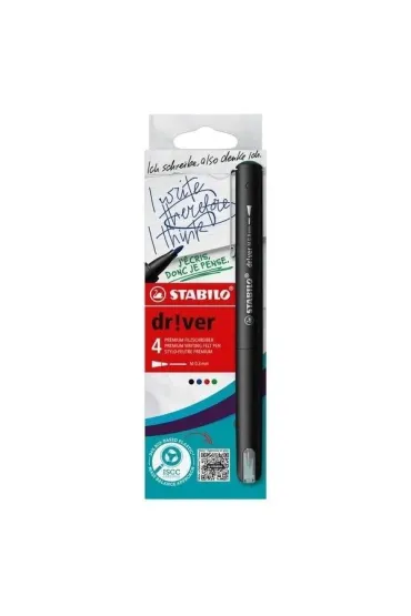 Stabilo Cienkopis dr!ver M 4 szt.