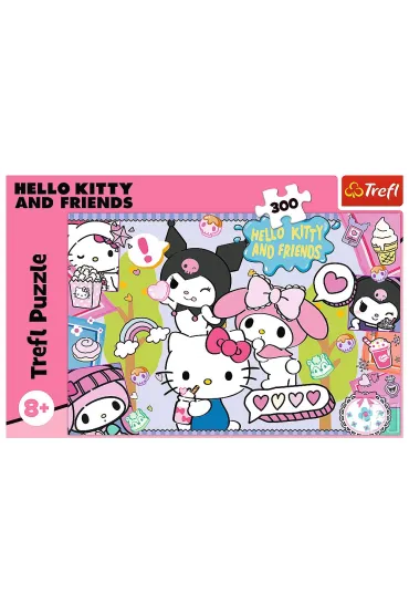 Puzzle 300 el. Szalone trio Hello Kitty Trefl