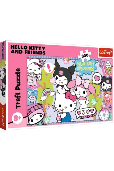 Puzzle 300 el. Szalone trio Hello Kitty Trefl