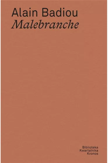 Malebranche - Alain Badiou