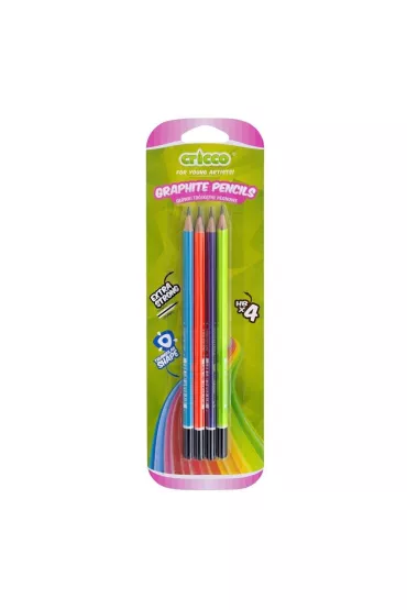 Cricco O��wek tr�jk�tny neon HB 4 szt.