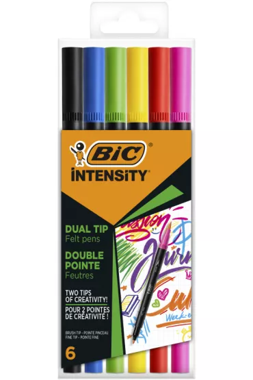 Bic Pisaki dwustronne Intensity Dual Tip 6 szt.