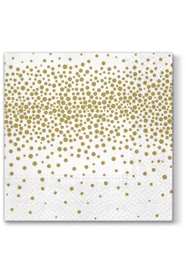 Paw Serwetki 33x33cm Confetti (gold)