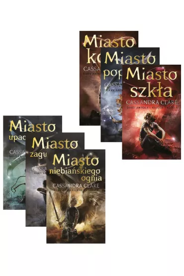 Pakiet Dary Anio�a. Tomy 1-6: Miasto ko�ci, Miasto popio��w, Miasto szk�a, Miasto upad�ych anio��w, Miasto zagubionych dusz, Miasto niebia�skiego ognia - Cassandra Clare