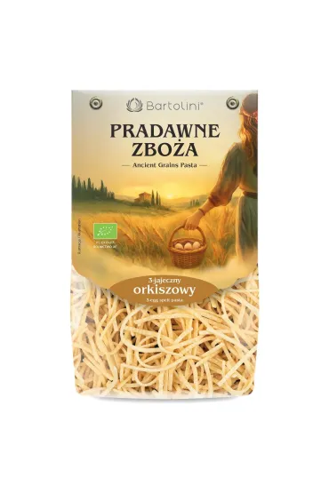 Bartolini Makaron orkiszowy 3-jajeczny - kluska 250 g Bio