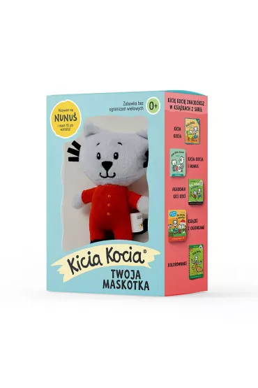 Maskotka Nunu w pudeku. Kicia Kocia Media Rodzina - Anita Gowiska
