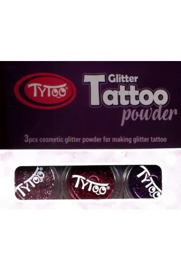 Tytoo. Tatua�e zestaw brokat�w 3 kolory