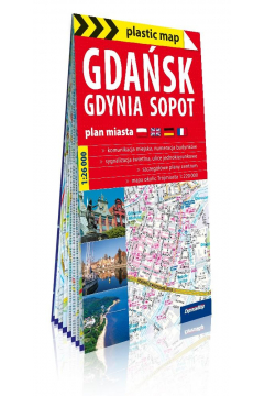 Plastic map Gdask, Gdynia, Sopot 1:26 000