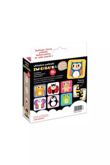 Puzzle Ukadam powki Zwierzta Bright Junior Media