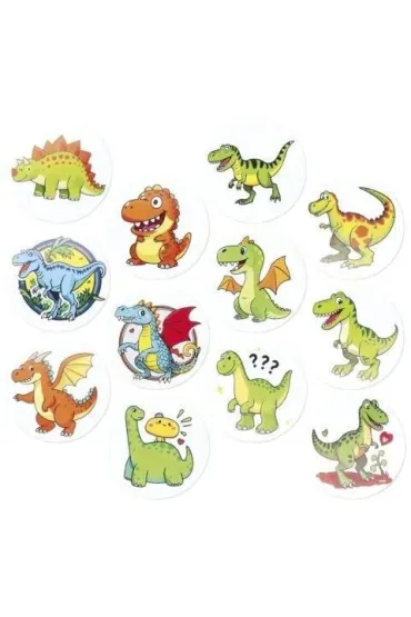 Titanum Naklejki papierowe na ta�mie Dinozaury 500 szt.
