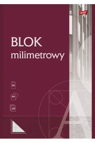 St. Majewski Blok milimetrowy Unipap A4 20 kartek