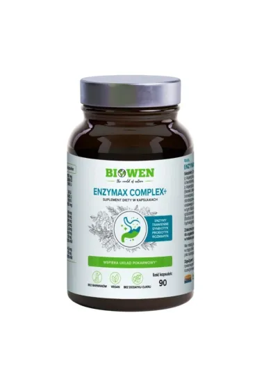 Biowen Kapsu�ki na wsparcie trawienia enzymax complex+ Suplement diety 90 kaps.