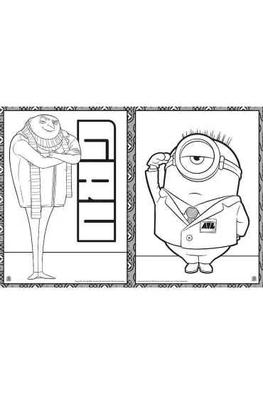 Minionki. Kolorowanka. Malbuch. Colouring book