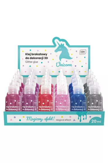Interdruk Klej brokatowy do dekoracji 3D Unicorn 20ml