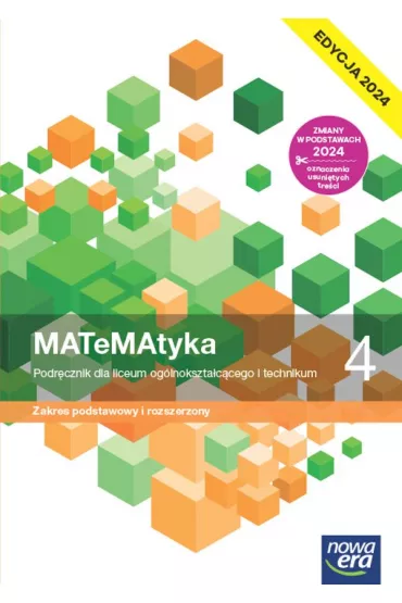 MATeMAtyka 4. Podrcznik dla liceum oglnoksztaccego i technikum. Zakres podstawowy i rozszerzony. Edycja 2024 - Joanna Czarnowska, Jolanta Wesoowska, Lech Chako, Wojciech Babiaski