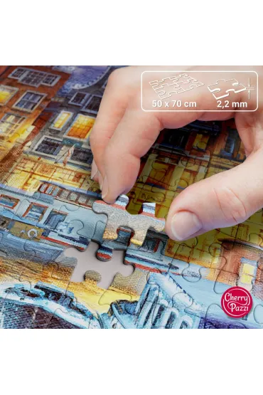 Puzzle 1000 el. Amsterdam at Night CherryPazzi