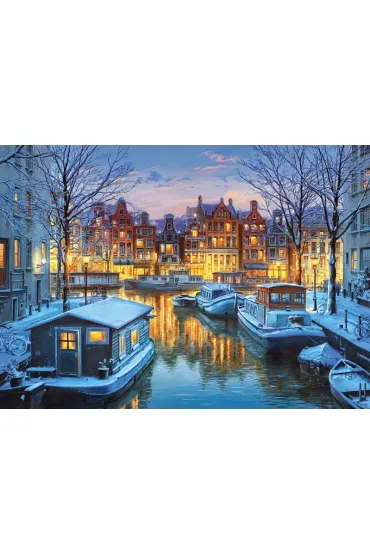 Puzzle 1000 el. Amsterdam at Night CherryPazzi