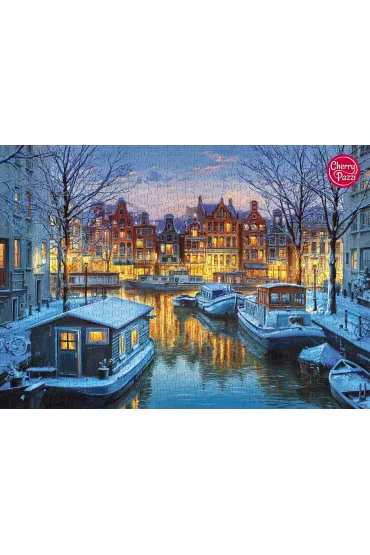Puzzle 1000 el. Amsterdam at Night CherryPazzi