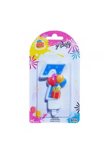Mk Trade �wieczka urodzinowa "7" z balonikami SF-907-7