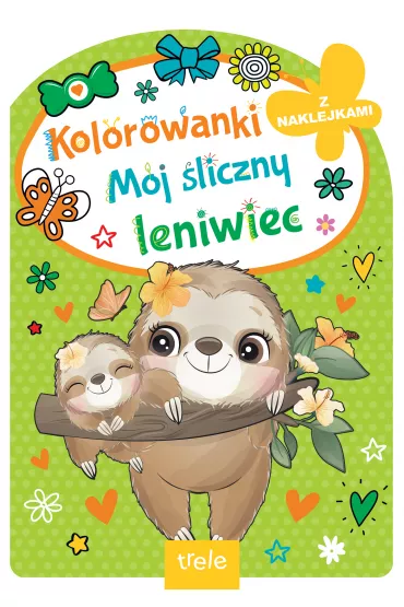 M�j �liczny leniwiec. Kolorowanka z wykrojnikiem