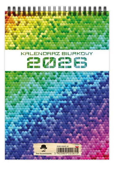 Kalendarz 2026 biurkowy A5 pionowy tygodniowy KBA5
