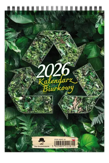 Kalendarz 2026 biurkowy A5 pionowy tygodniowy KBA5