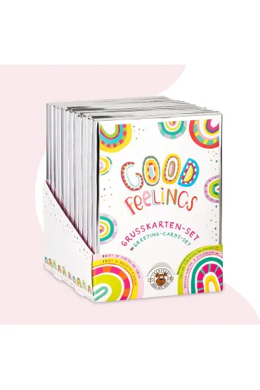 Trendhaus Zestaw kartek okoliczno�ciowych Good Feelings 8 szt.