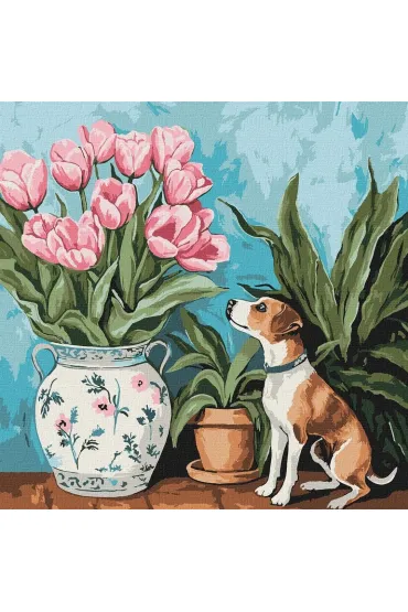 Ideyka Malowanie po numerach - Czaruj�ce tulipany 40x40cm